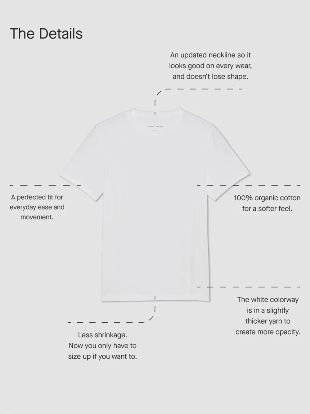 Everlane Men’s The Uniform Organic Crew Size XXL Slim Fit in Ivory - Picture 3 of 15